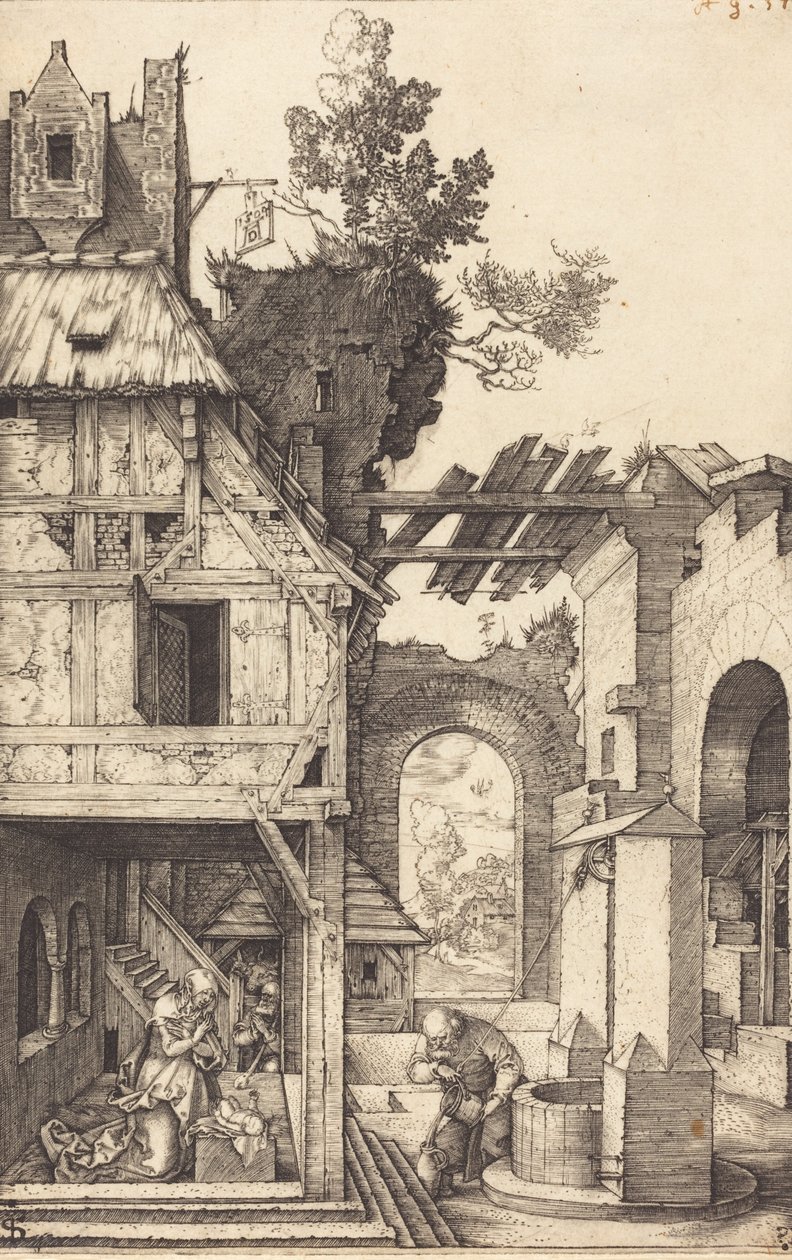 Fødselen, 1504. af Albrecht Dürer