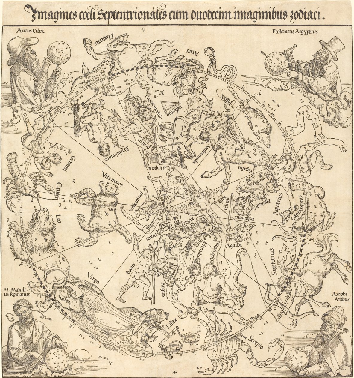 Den nordlige himmelhalvkugle af Albrecht Dürer