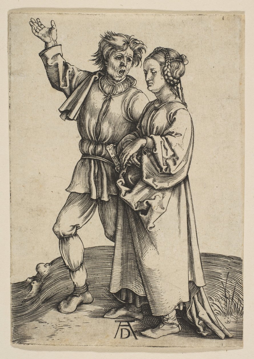 Bonden og hans Hustru, ca. 1497. af Albrecht Dürer