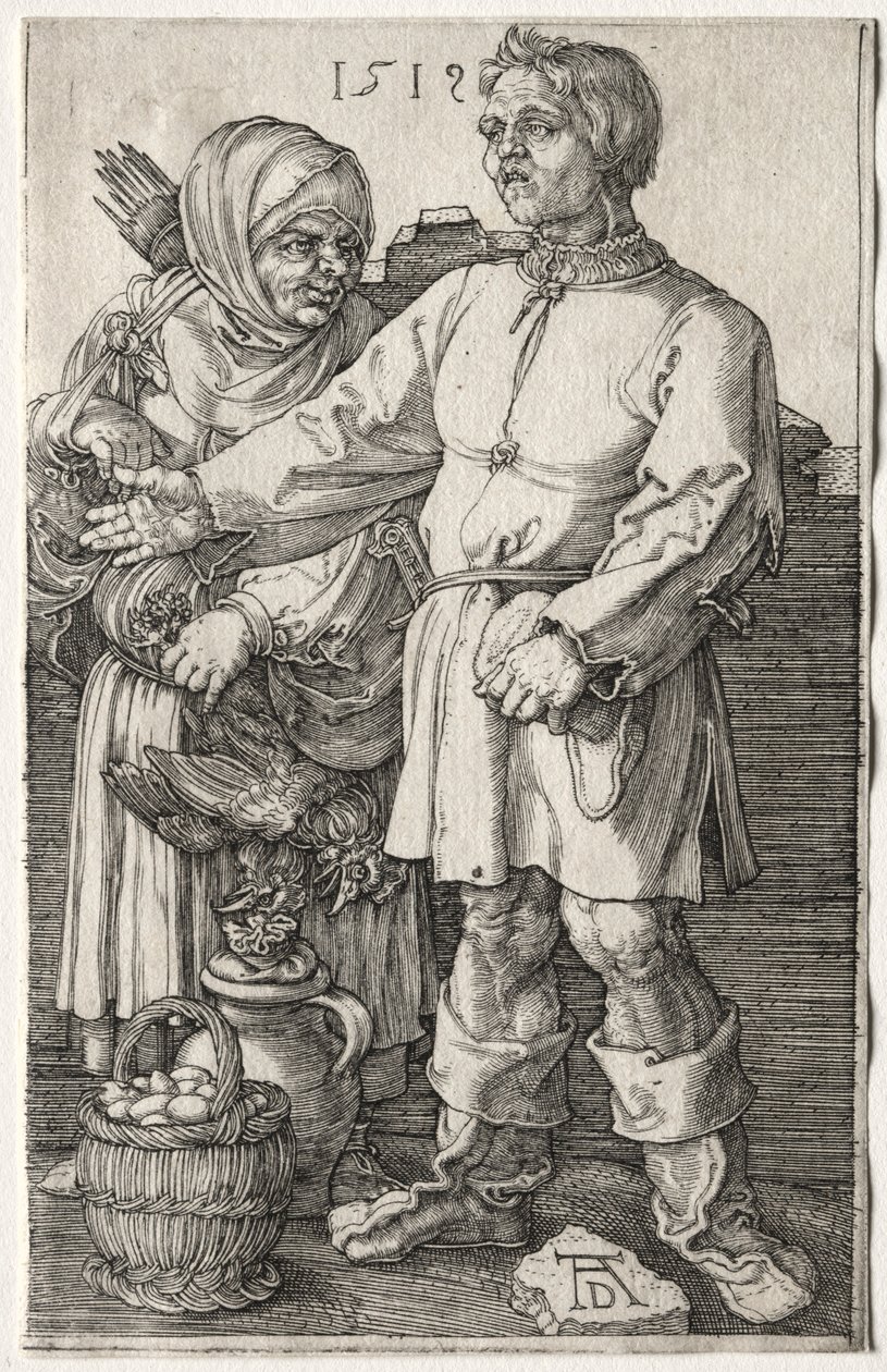 Bønderne på markedet, 1519. af Albrecht Dürer