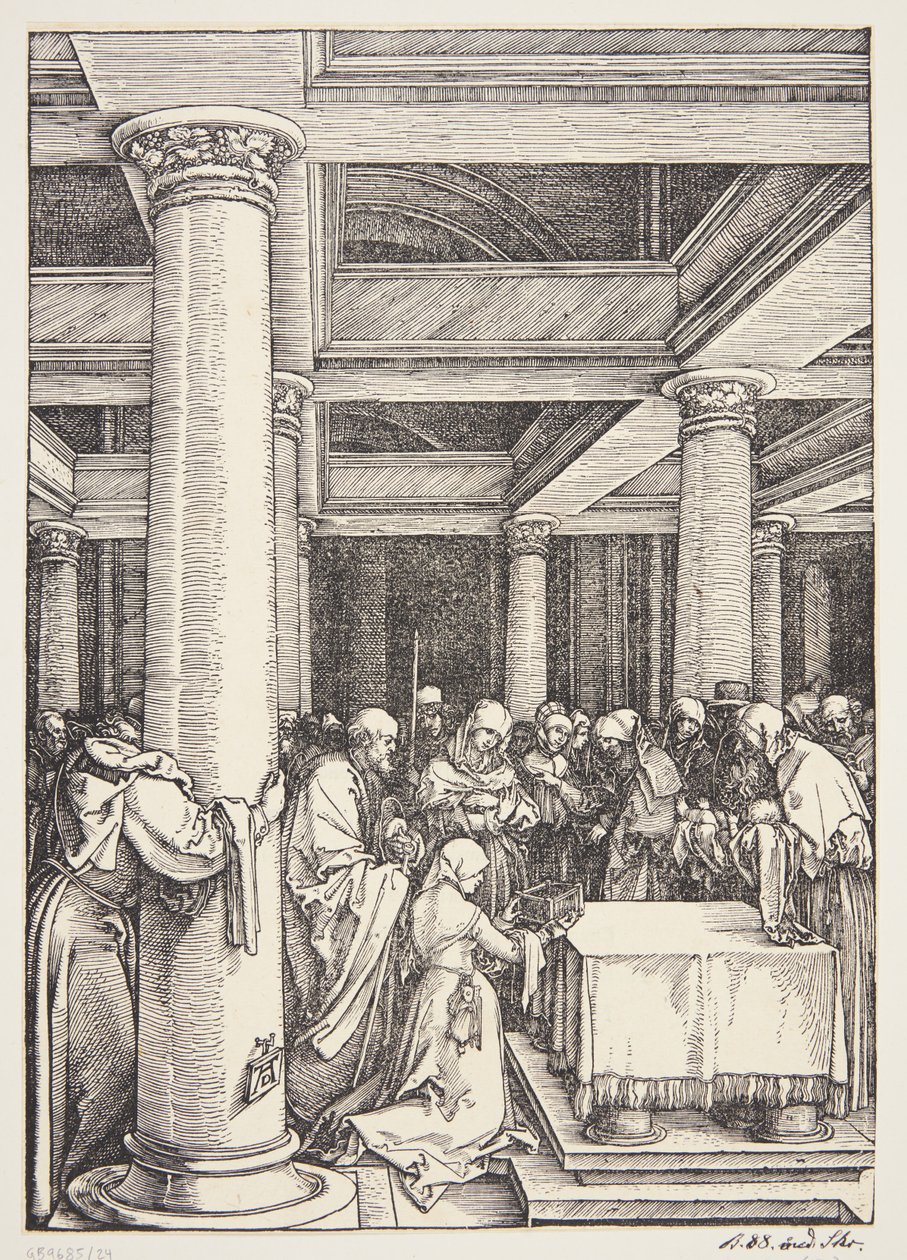 Præsentationen i templet af Albrecht Dürer