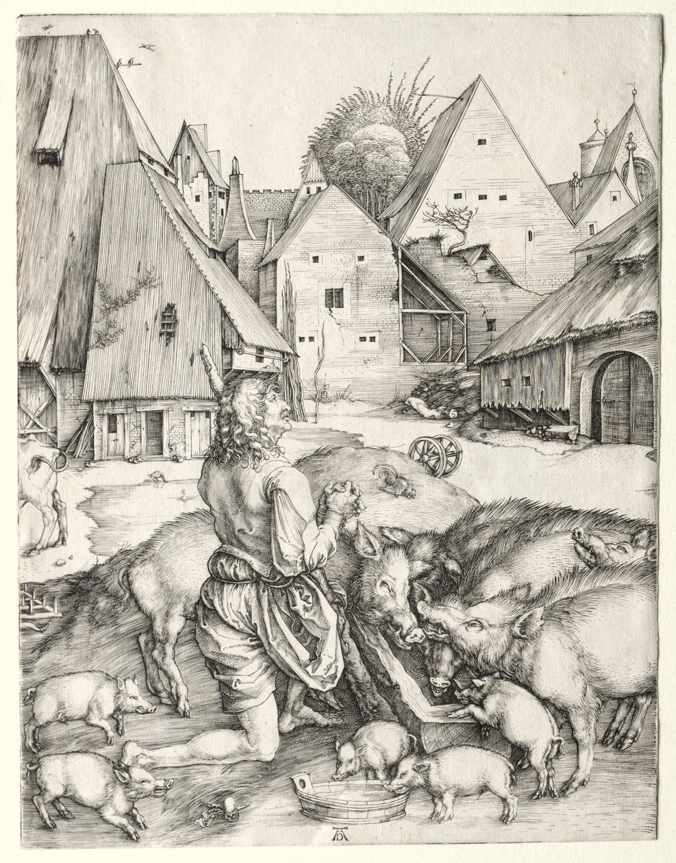 Den fortabte søn, ca. 1496. af Albrecht Dürer
