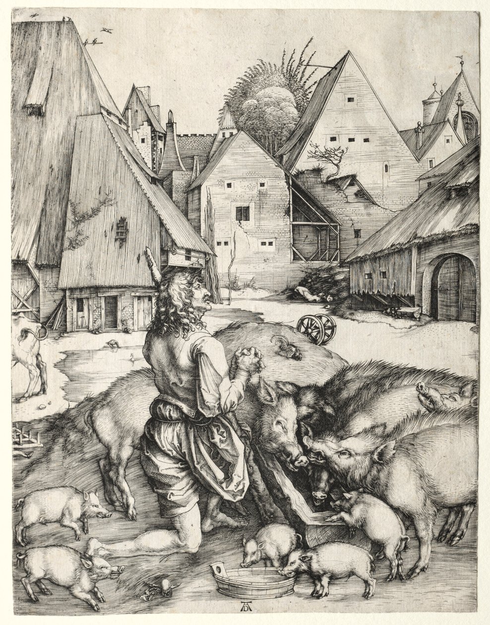 Den fortabte søn, ca. 1496. af Albrecht Dürer