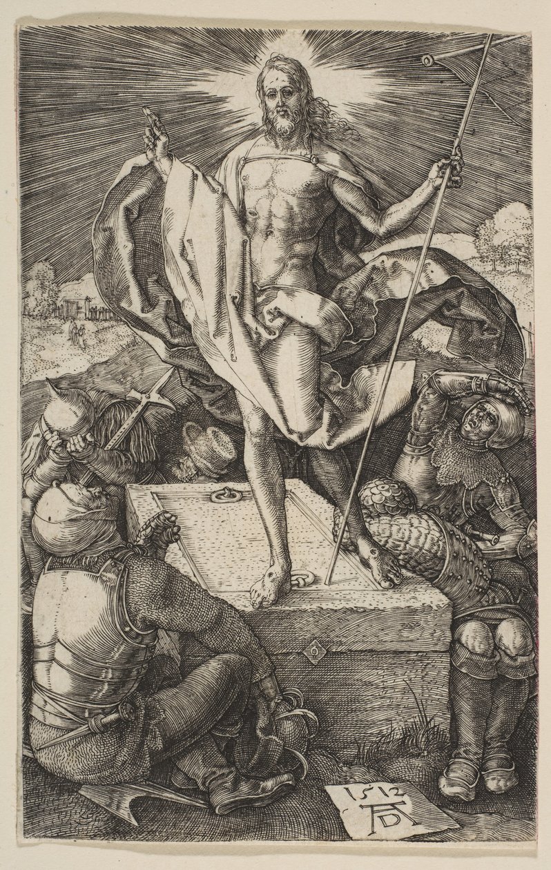 Opstandelsen, fra The Passion, 1512. af Albrecht Dürer