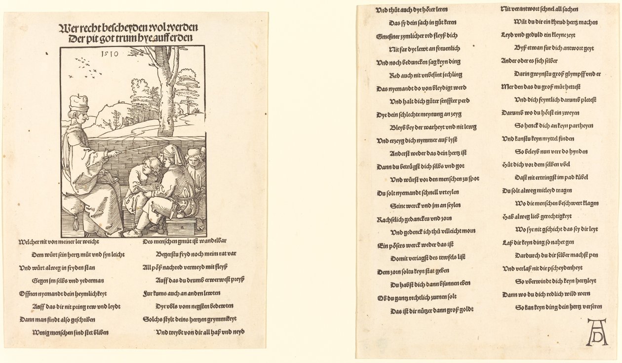 Skolelæreren, 1510. af Albrecht Dürer