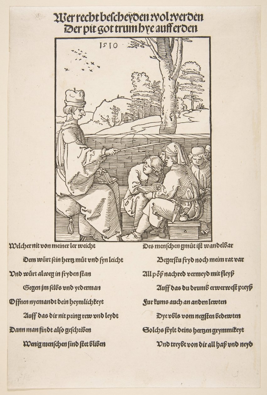 Skolemesteren.n.d. af Albrecht Dürer
