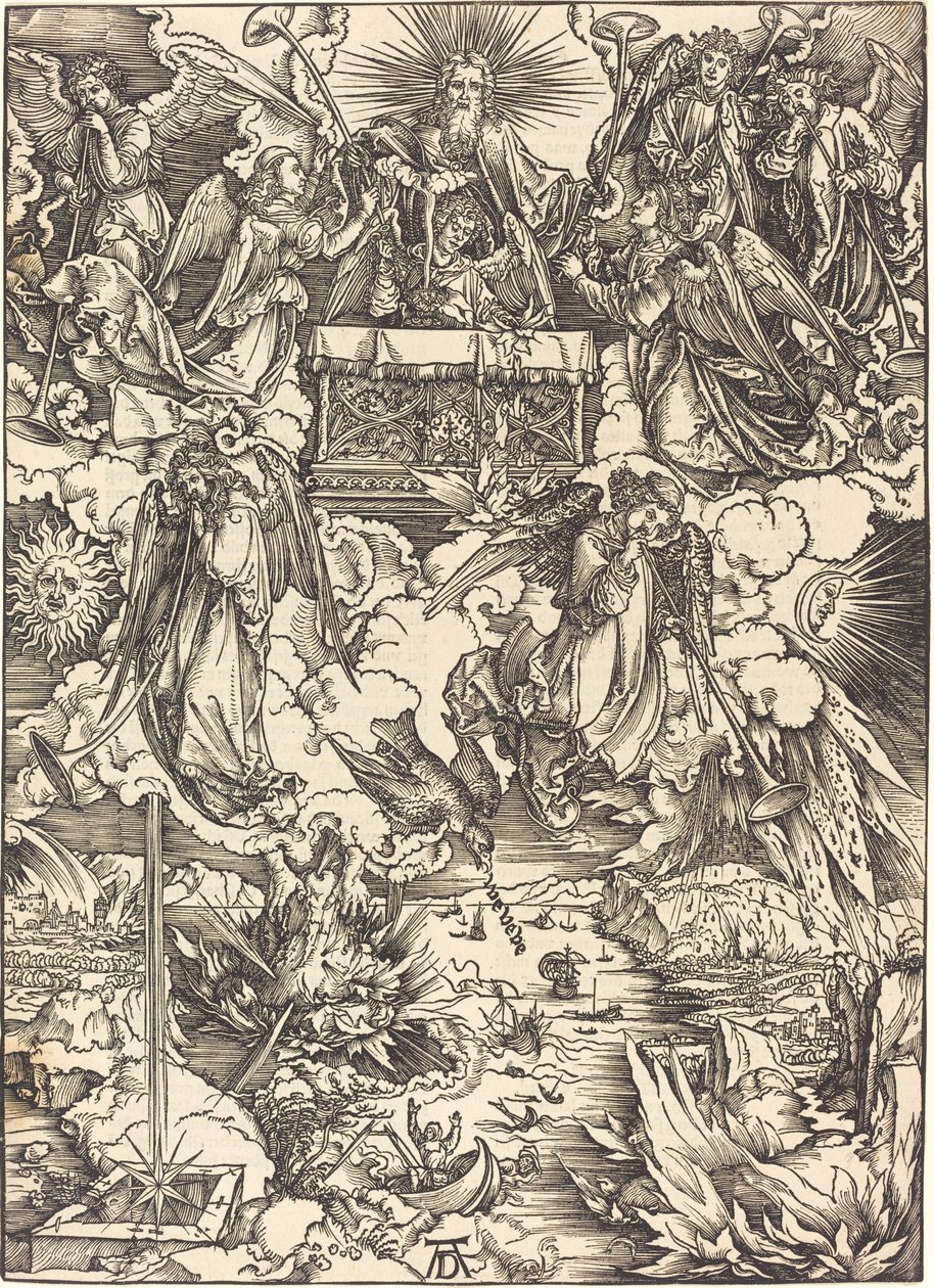 De syv engle med trompeterne af Albrecht Dürer