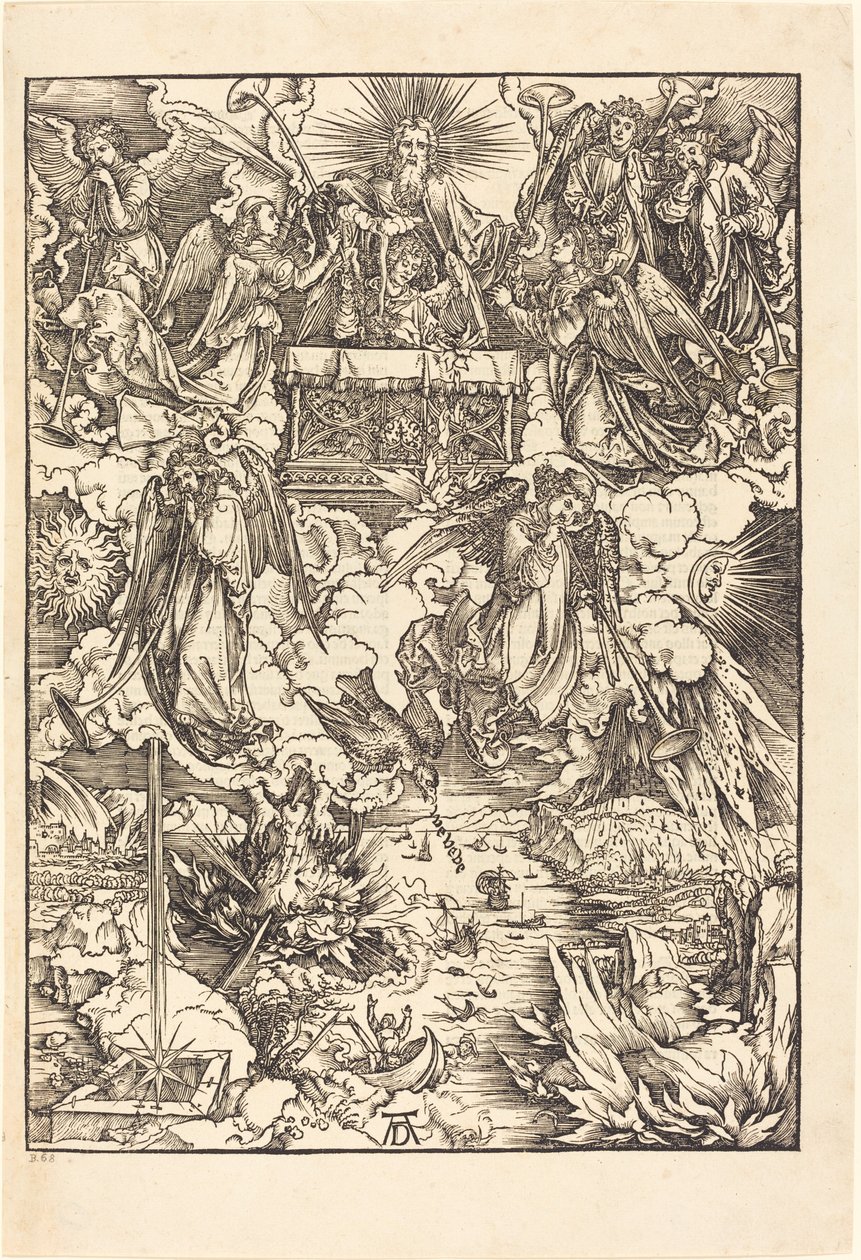 De syv engle med trompeterne af Albrecht Dürer
