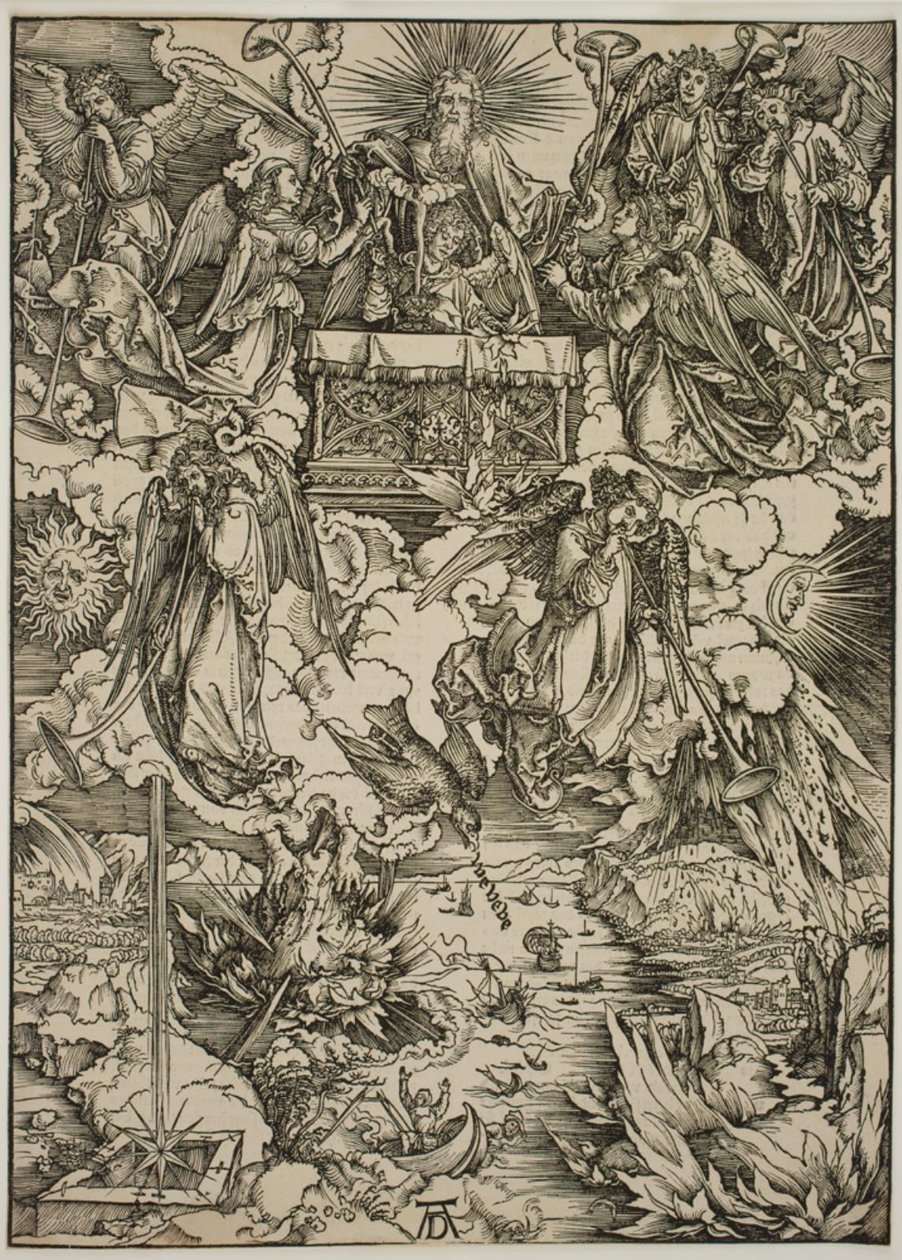 De syv trompeter af Albrecht Dürer