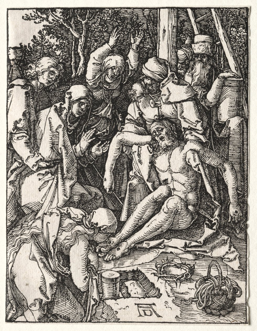 Den lille lidenskab: Klagesang, ca. 1509-1510. af Albrecht Dürer