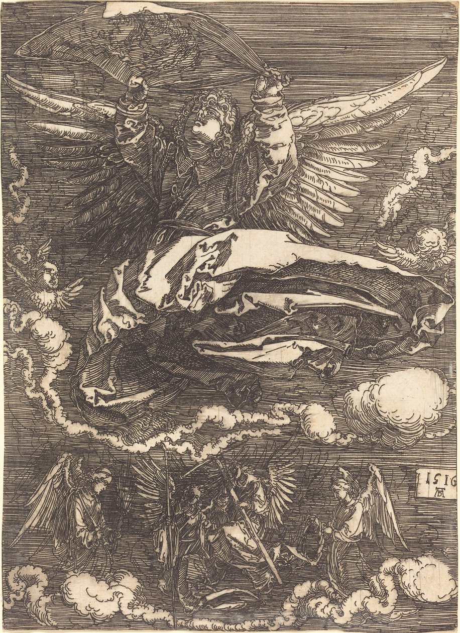 Sudarium holdt af en engel af Albrecht Dürer
