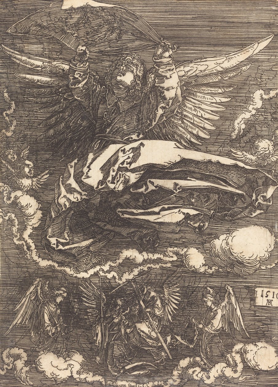 Sudarium holdt af en engel, 1516. af Albrecht Dürer
