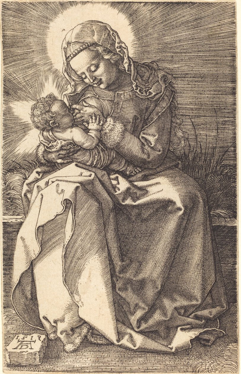 Jomfruen plejer barnet af Albrecht Dürer