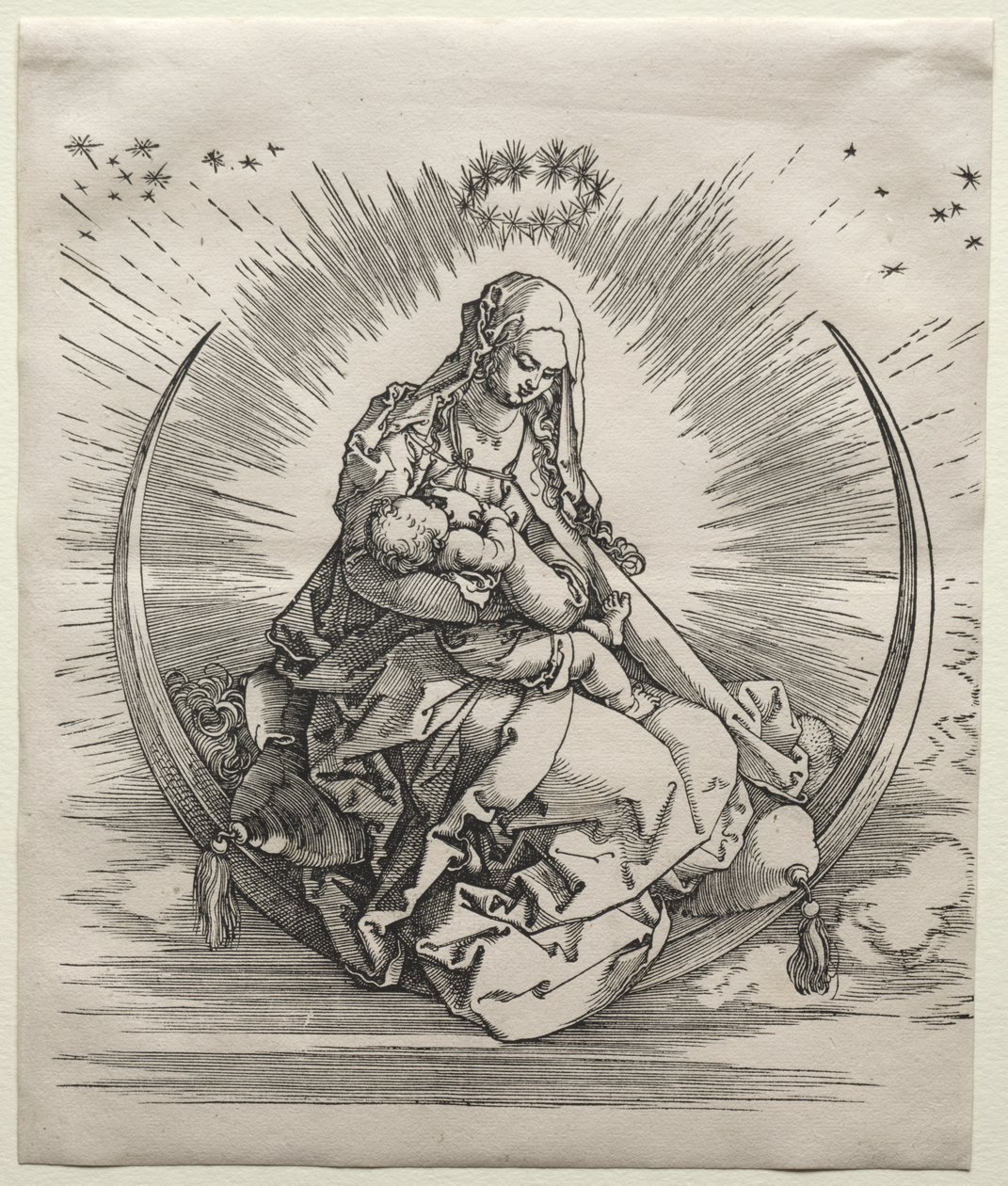 Jomfruen på en halvmåne af Albrecht Dürer