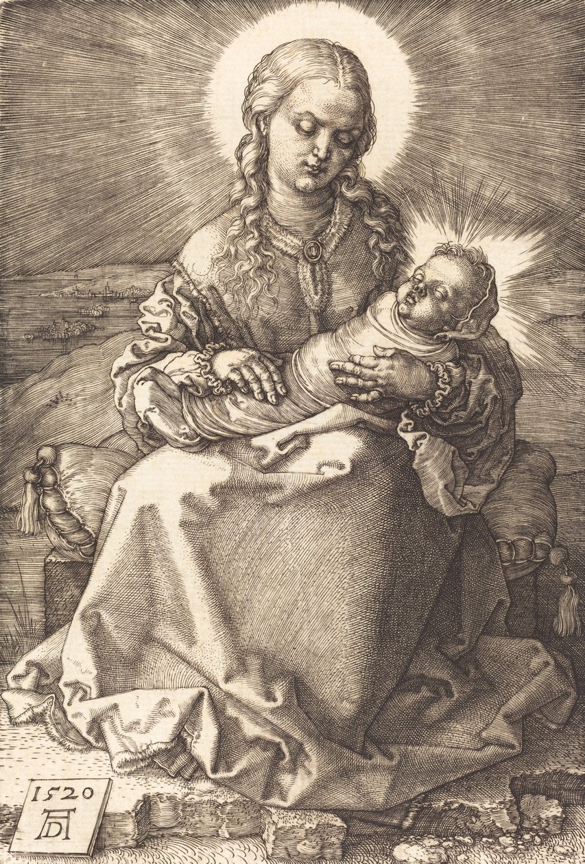 Jomfruen med det svøbte barn, 1520. af Albrecht Dürer