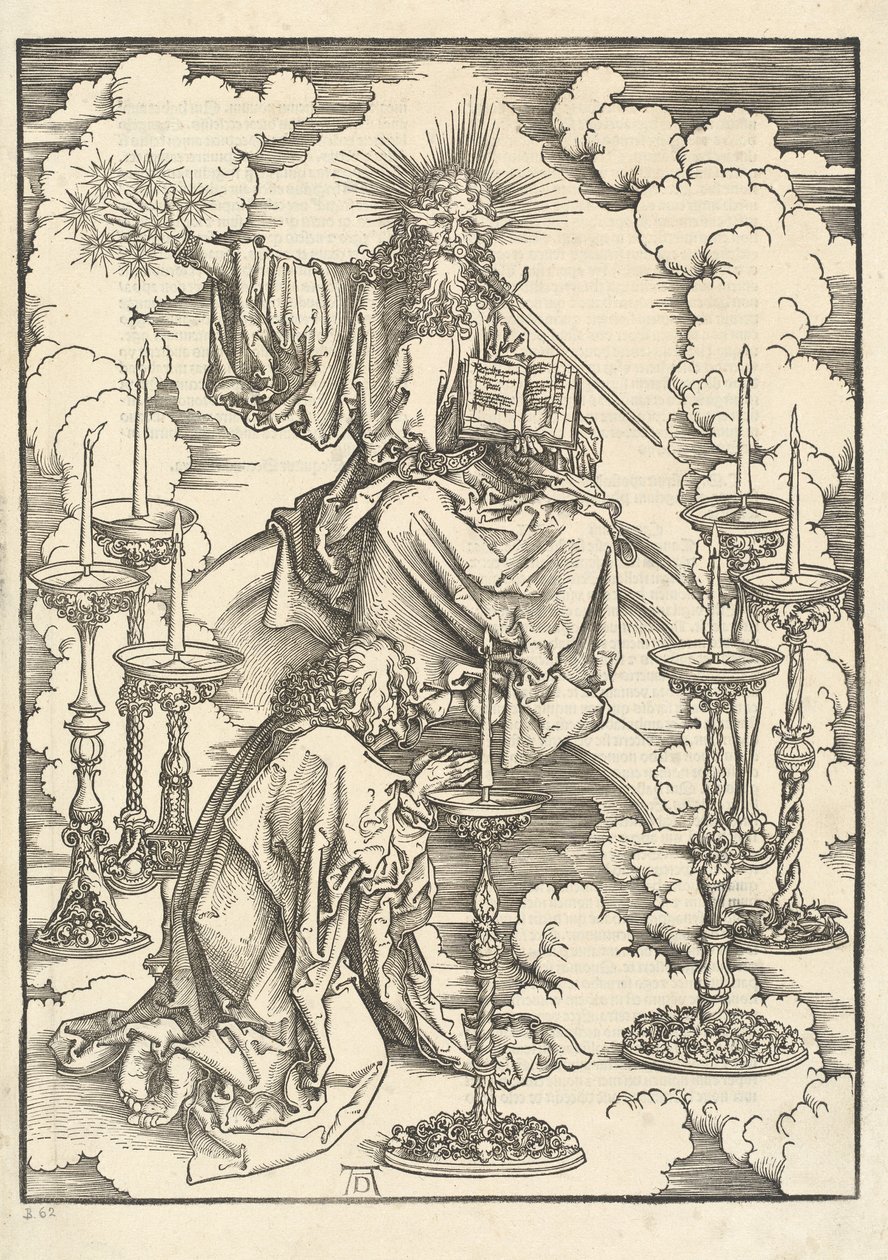 Visionen om de syv lysestager af Albrecht Dürer