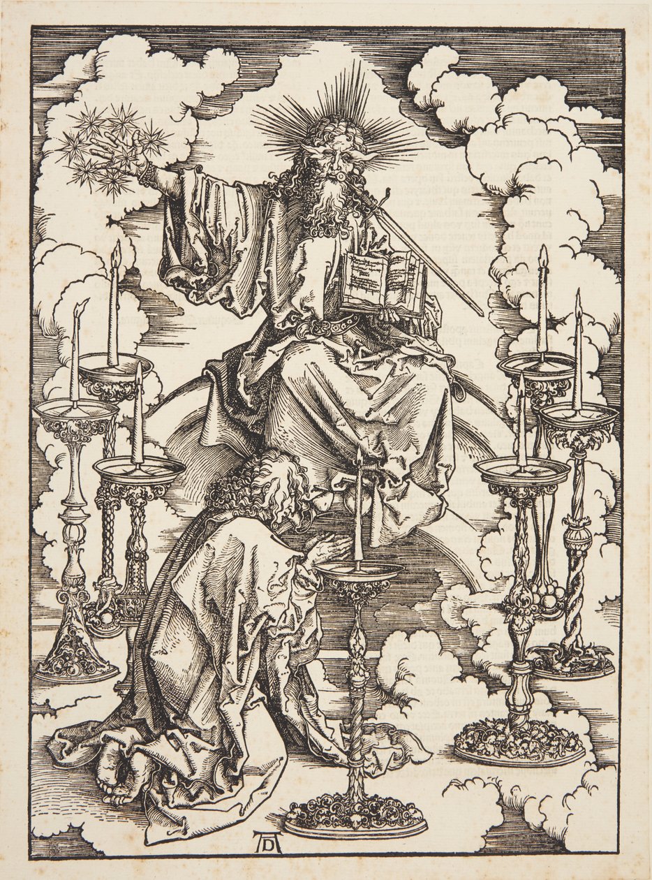 Visionen om de syv lysestager af Albrecht Dürer