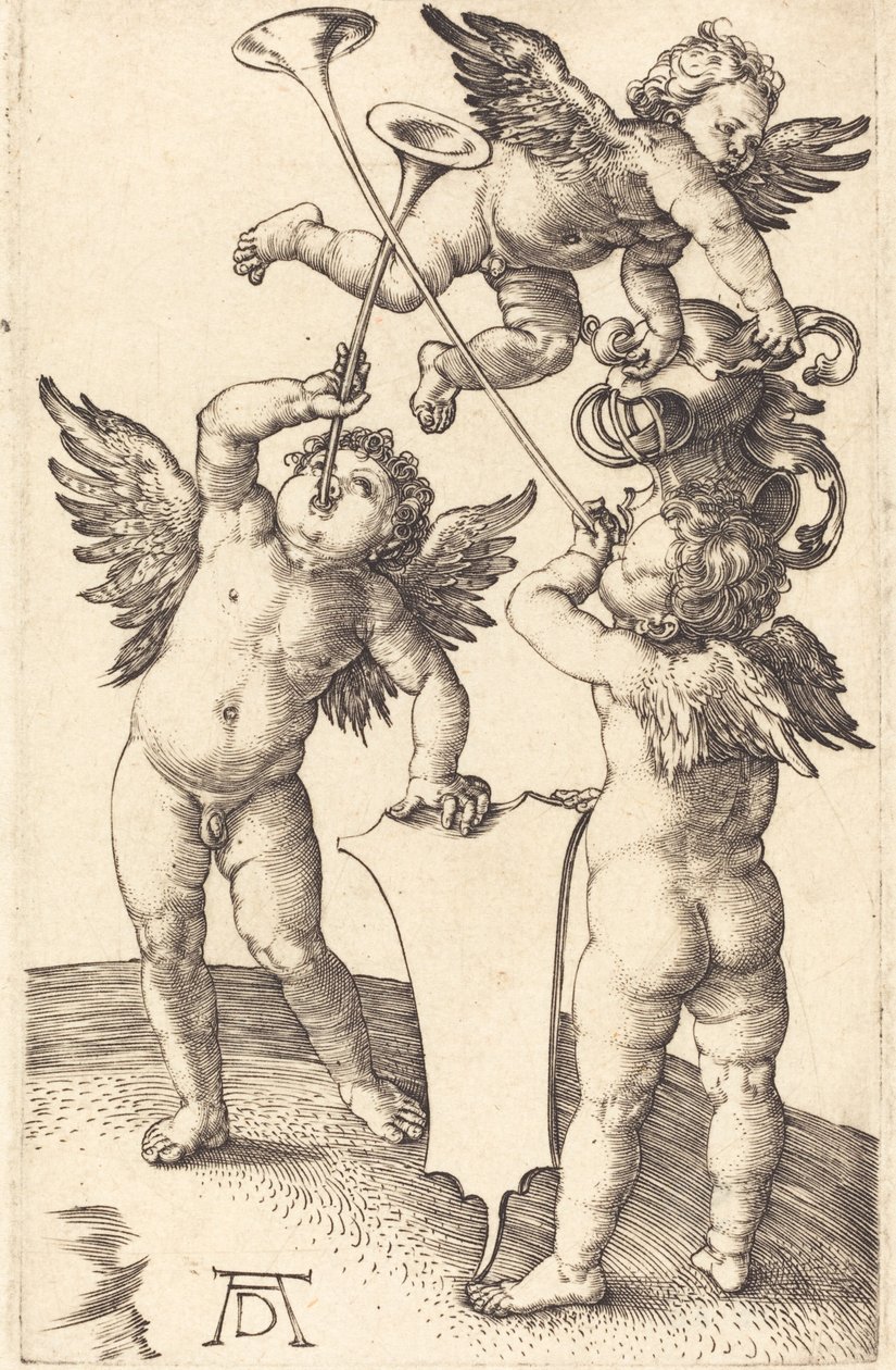 Tre Genii, ca. 1505. af Albrecht Dürer
