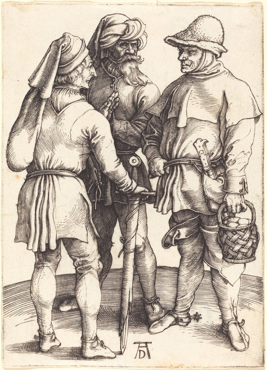 Tre Bønder i Samtale af Albrecht Dürer