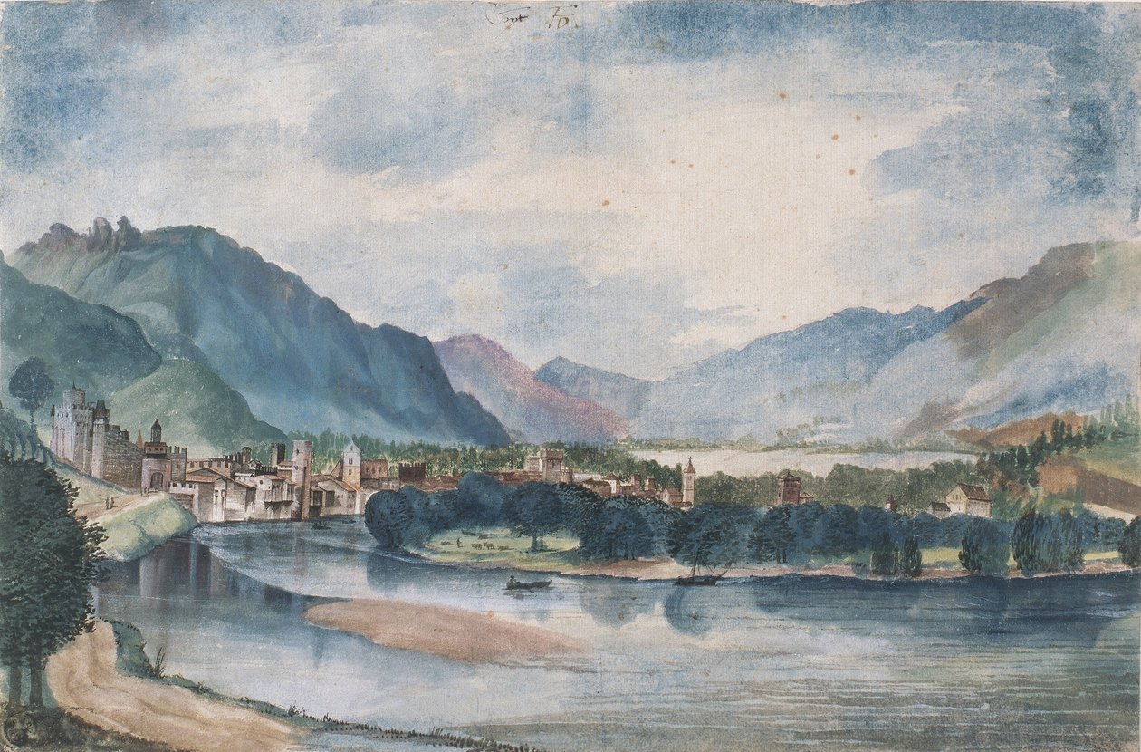 Udsigt over Trento af Albrecht Dürer