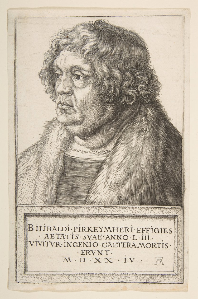 Willibald Pirckheimer, 1524. af Albrecht Dürer