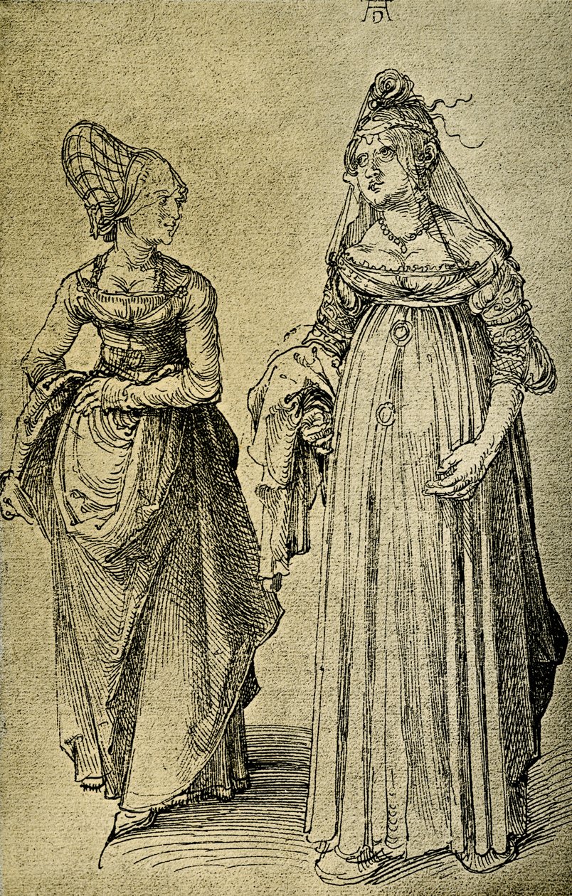 Kvinde fra Nürnberg og Venetian af Albrecht Dürer