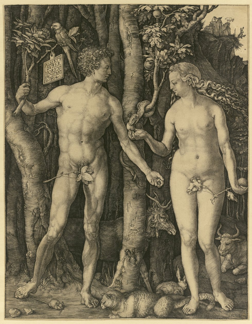 Adam og Eva af Albrecht Dürer