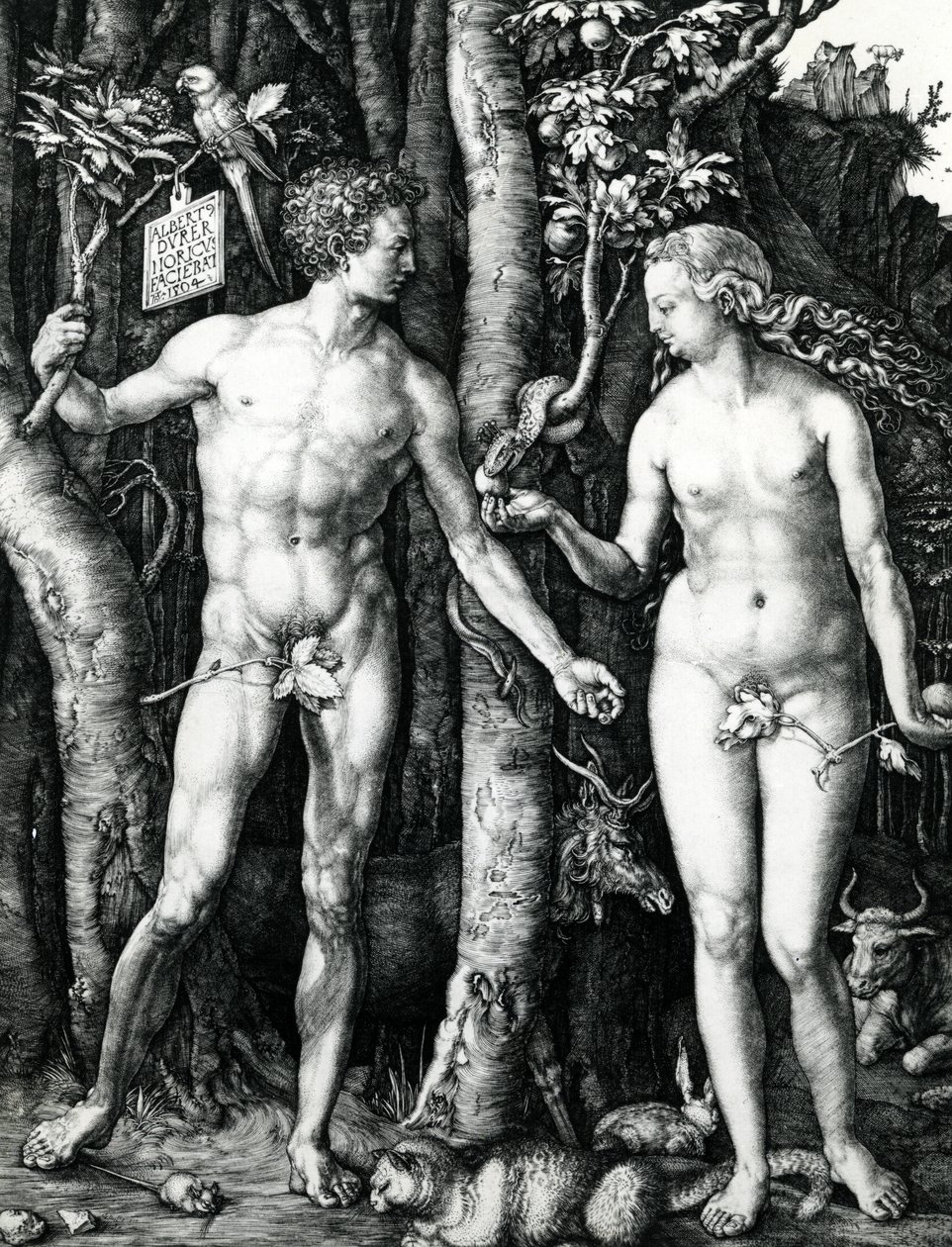 Adam og Eva af Albrecht Dürer