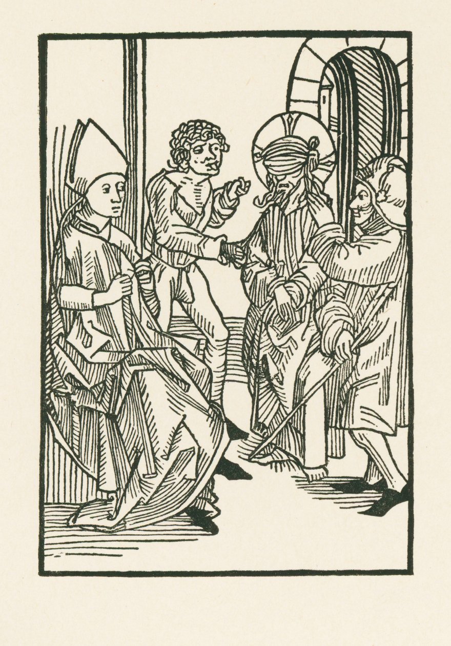 Kristus foran Kajfas af Albrecht Dürer or Duerer