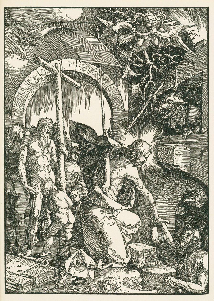 Kristus i Limbo af Albrecht Dürer or Duerer