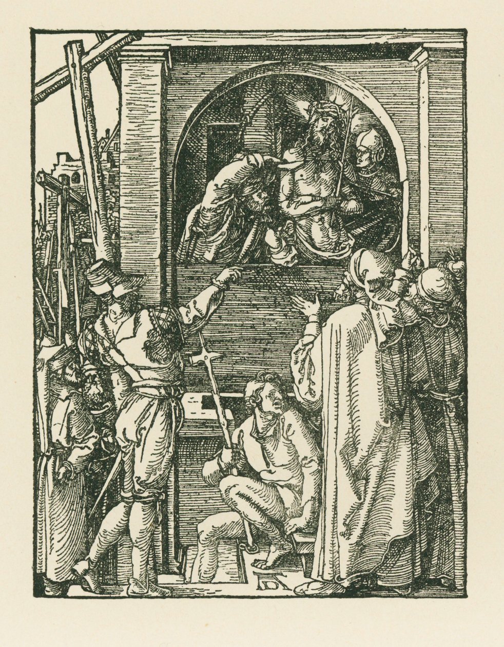 Ecce Homo, ca. 1509 (træsnit) af Albrecht Dürer or Duerer