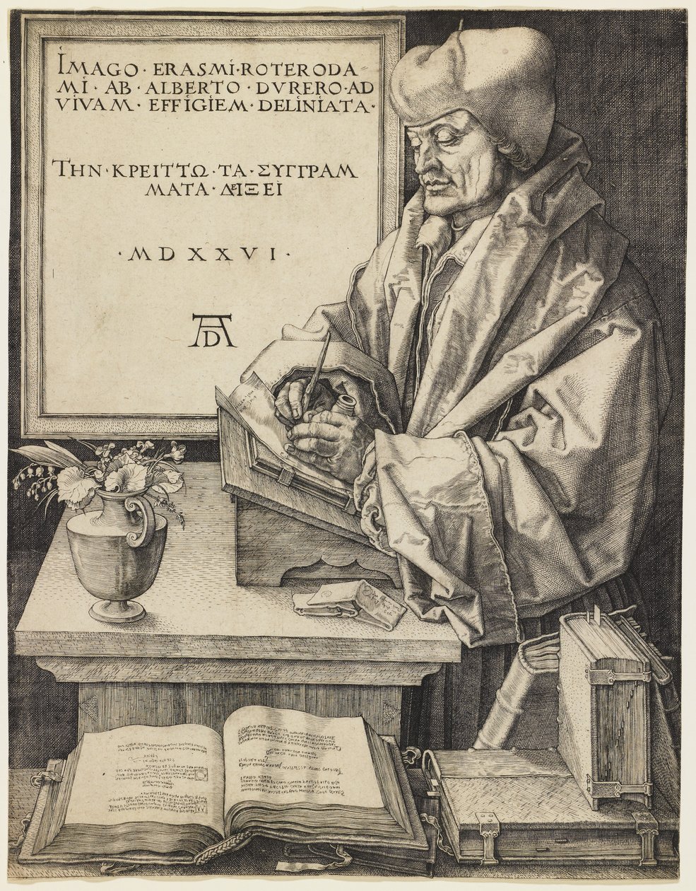 Erasmus af Rotterdam af Albrecht Dürer