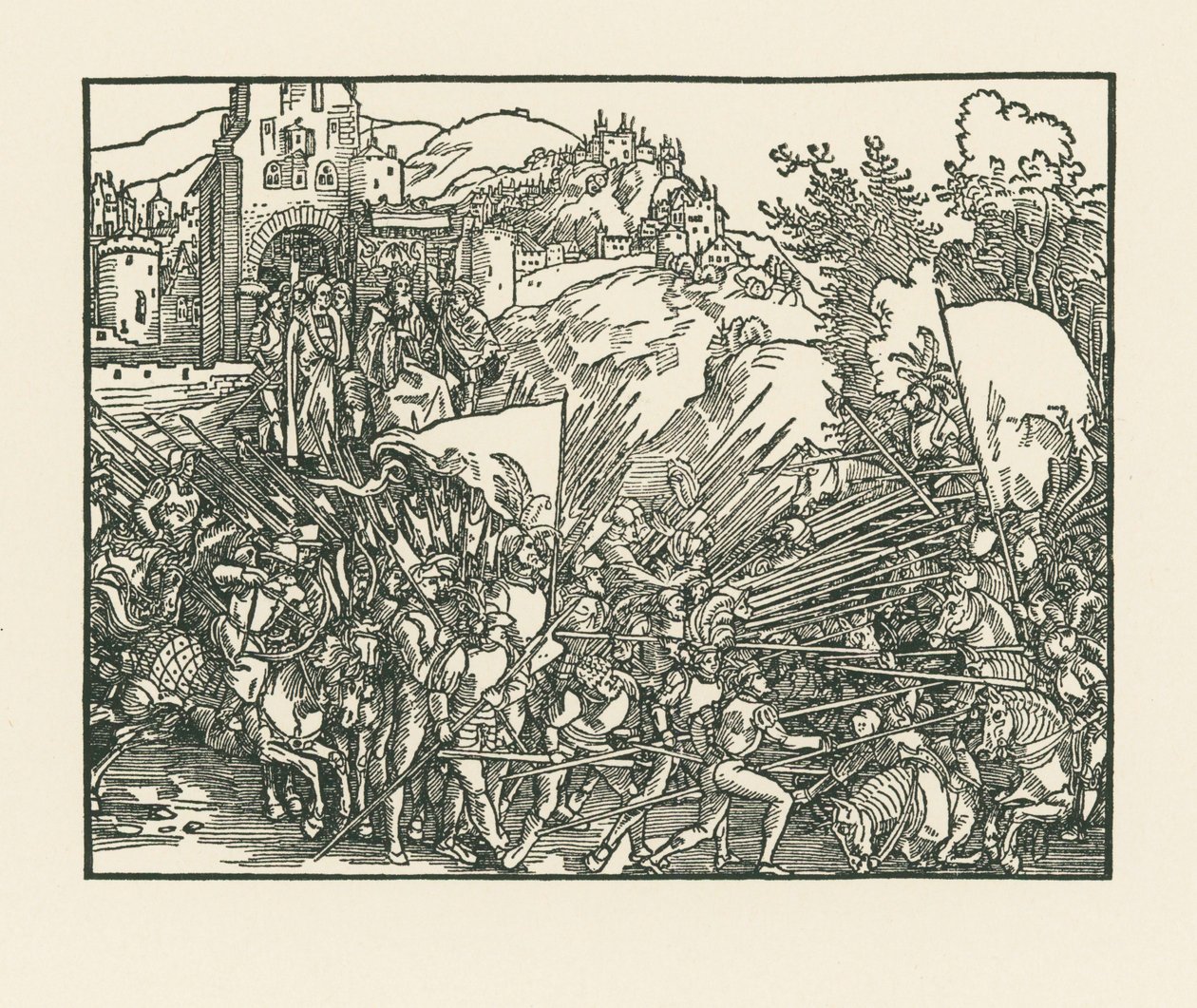 Holofernes kæmper mod jøderne af Albrecht Dürer or Duerer