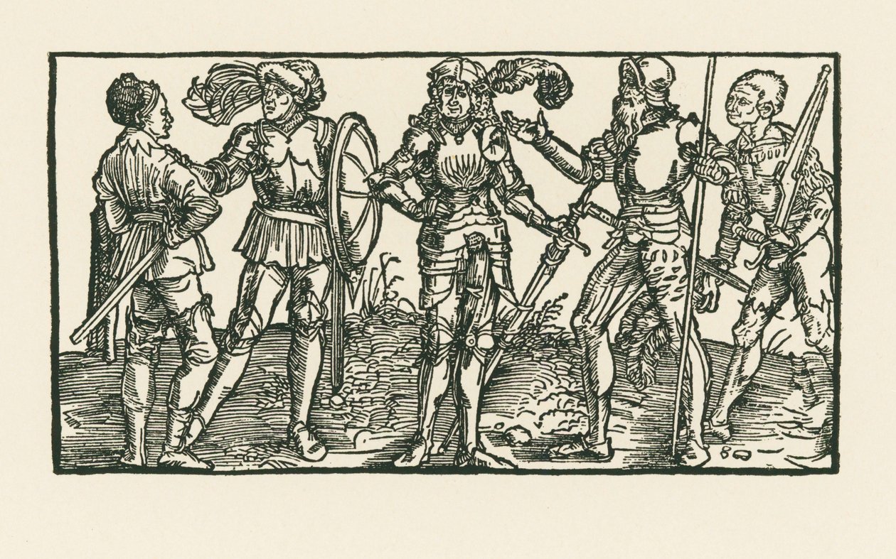 Riddere og soldater af Albrecht Dürer or Duerer