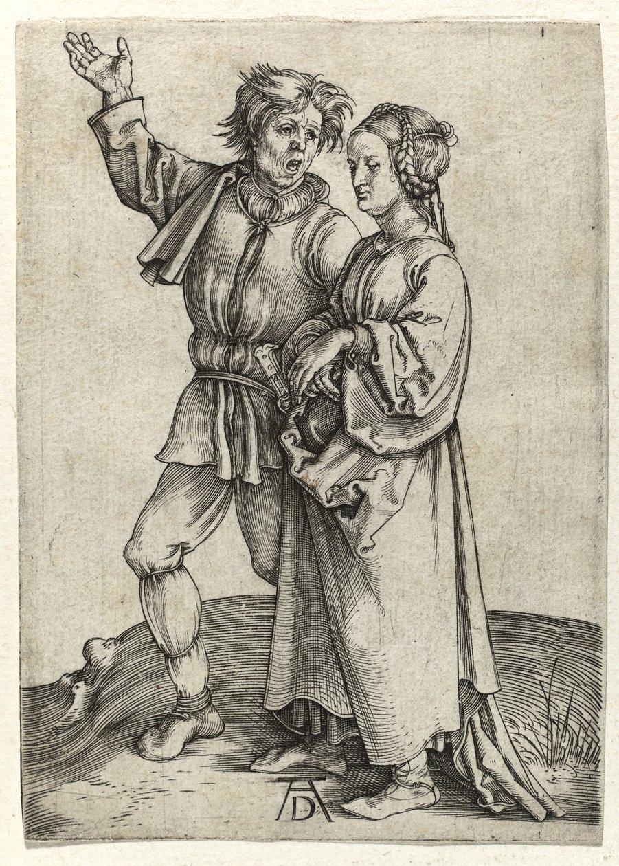 Bønderpar, c.1497 af Albrecht Dürer