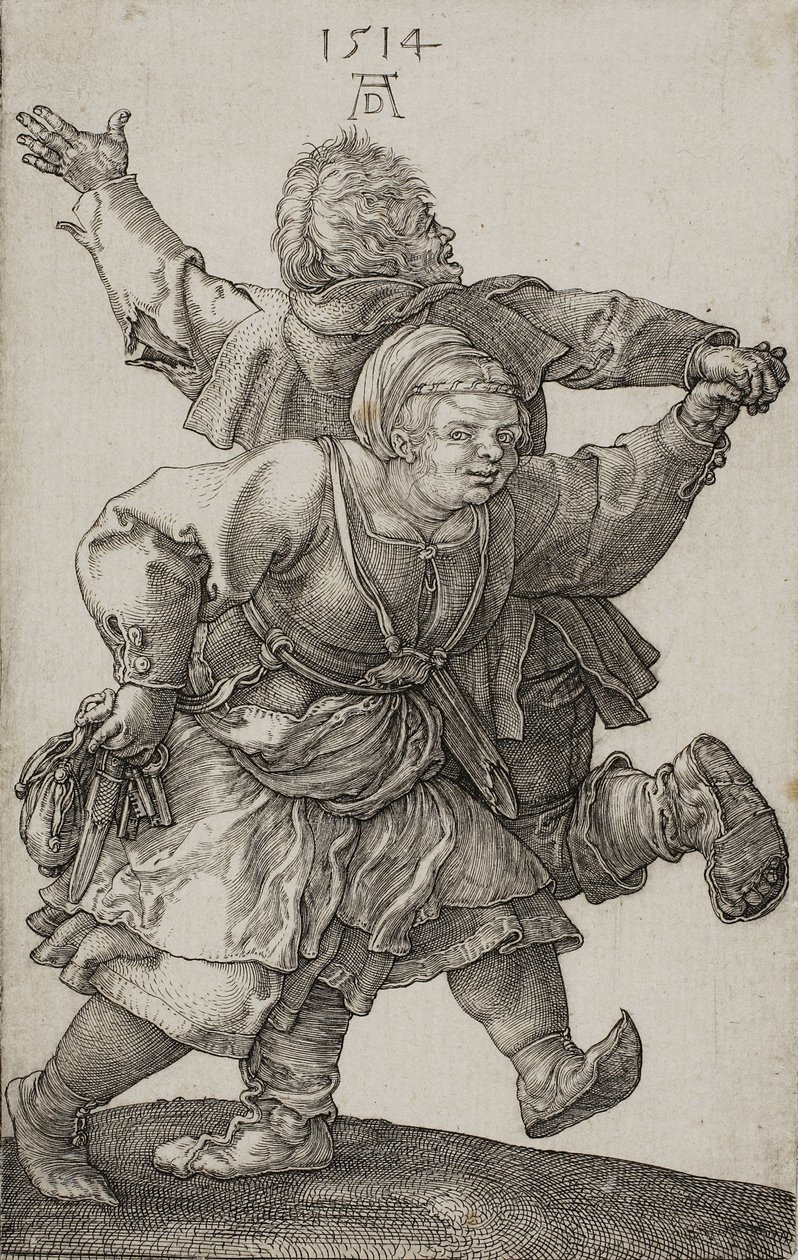 Bondepar danser, 1514 af Albrecht Dürer