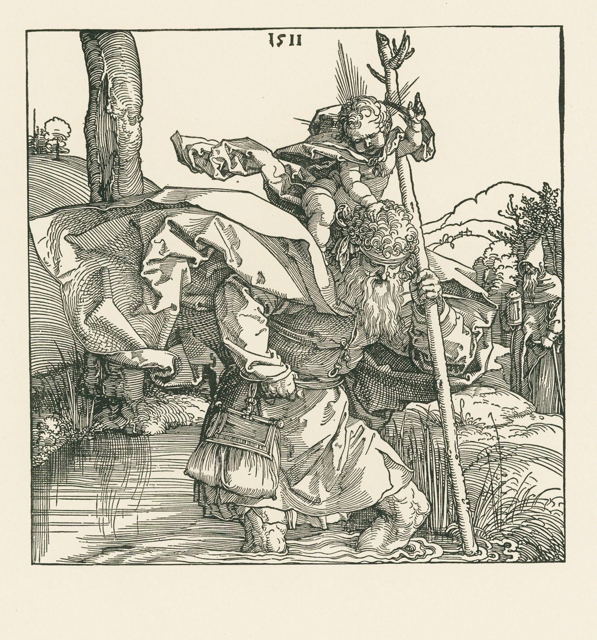 Sankt Kristoffer af Albrecht Dürer or Duerer