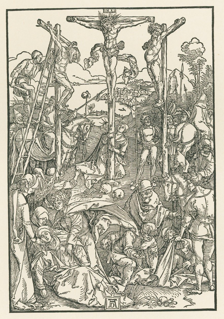 Lille Golgata, ca. 1503-04 (træsnit) af Albrecht Dürer or Duerer