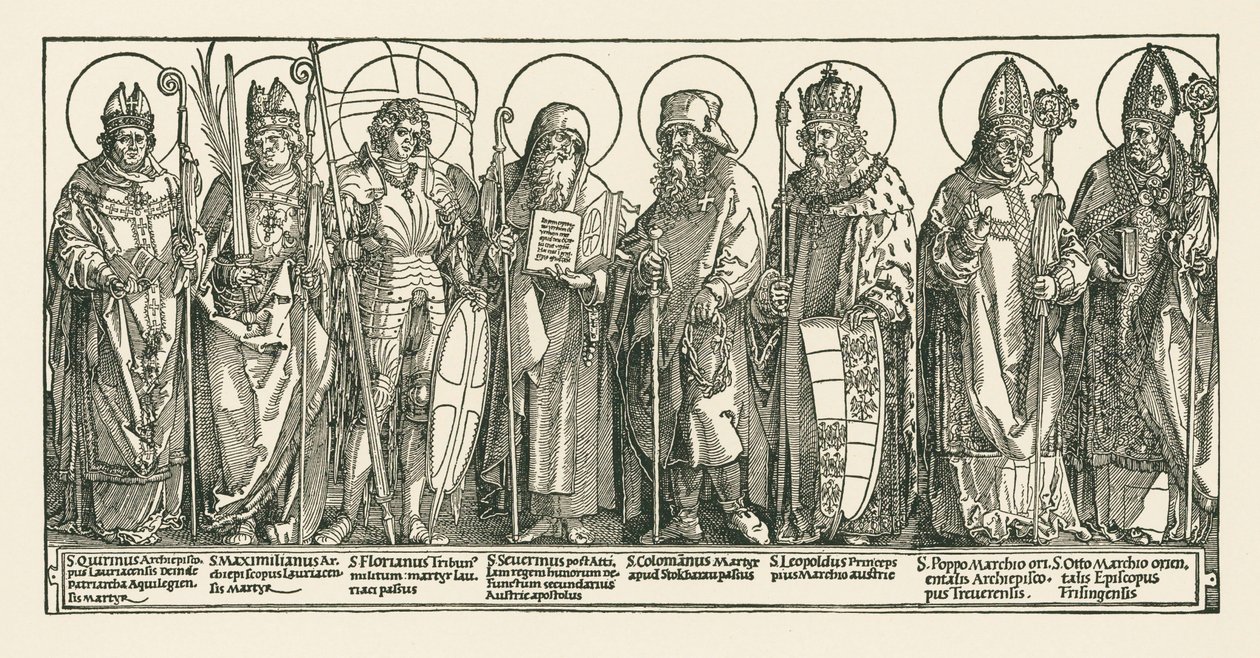 De østrigske helgener af Albrecht Dürer or Duerer