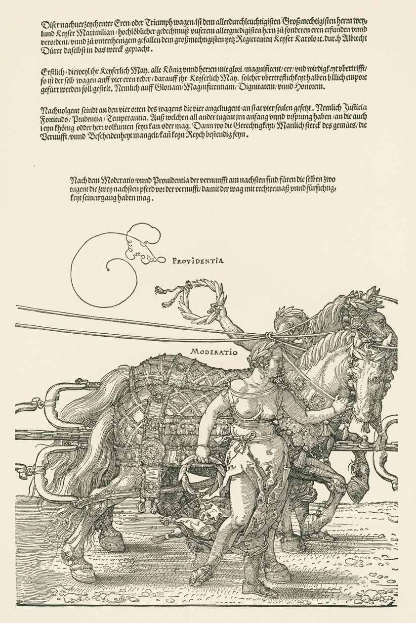 Den store triumfbil af Albrecht Dürer or Duerer