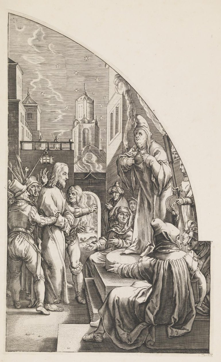 Kristus før Caiaphas af Albrecht von Horn