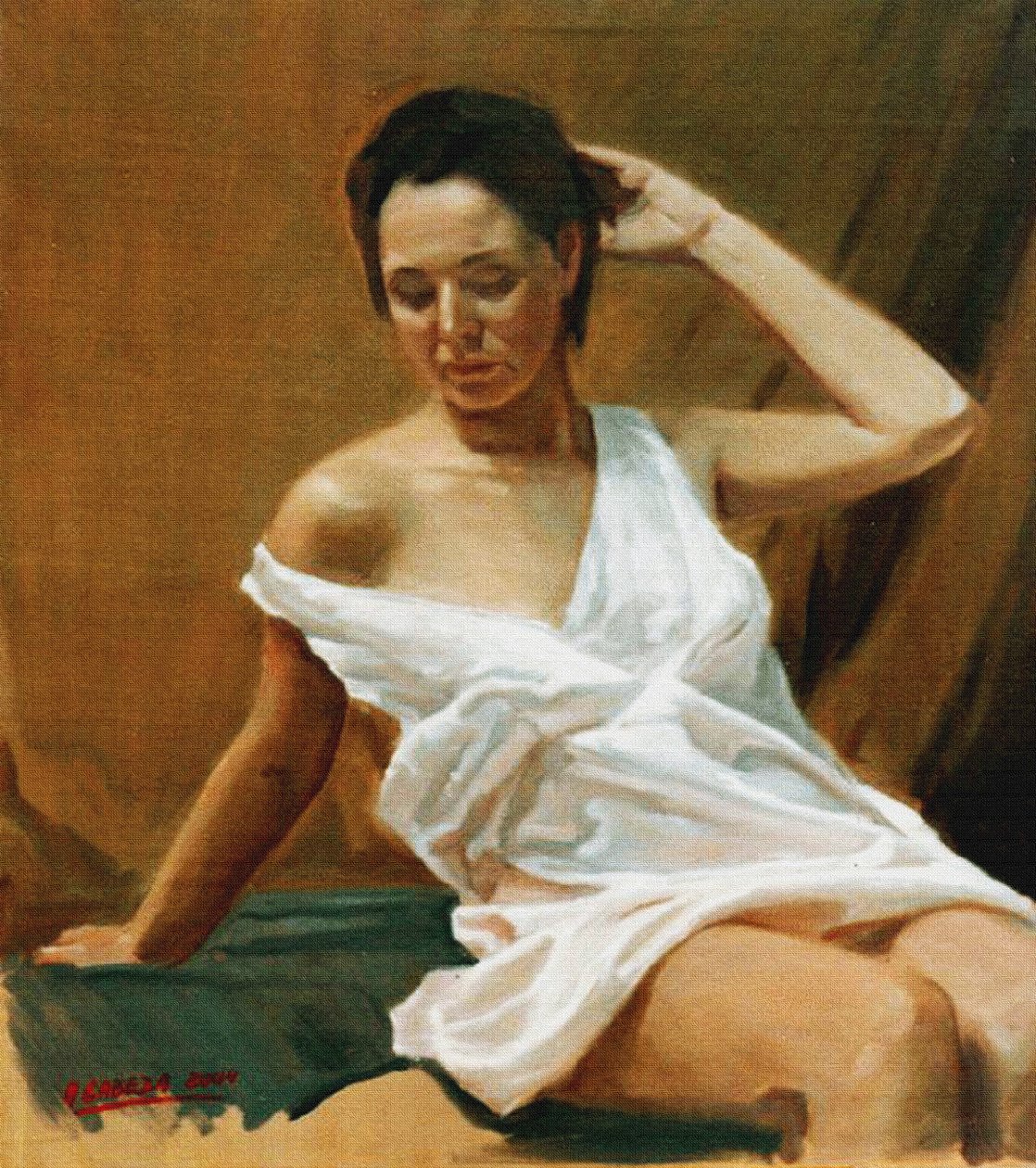 poserer i studiet af Alejandro Cabeza