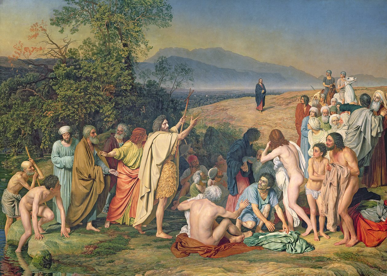 Kristi tilsynekomst for folket (The Appearance of the Messias) 1837-57 af Aleksandr Andreevich Ivanov