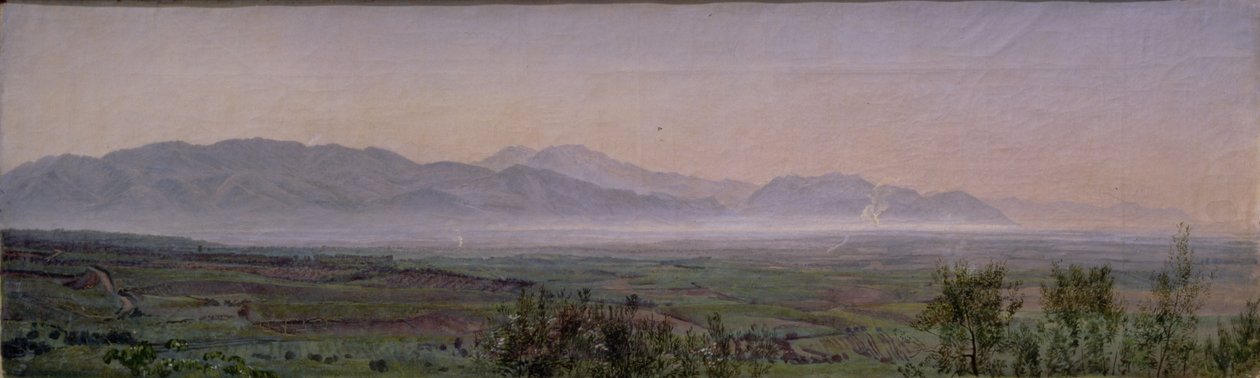 The Pontine Marshes, ca. 1840 (olie på papir) af Aleksandr Andreevich Ivanov