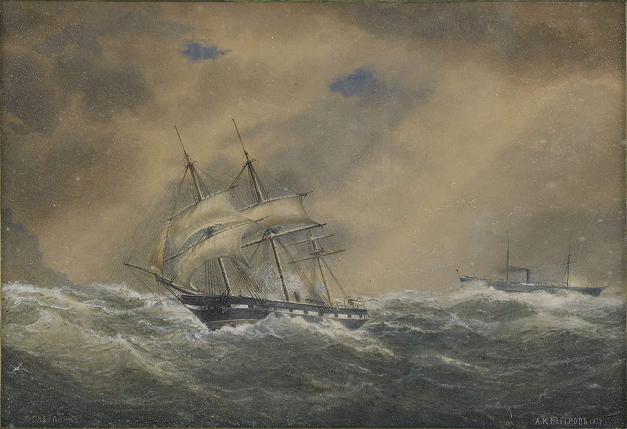 Dampfregatten Svetlana, 1878 af Aleksandr Karlovich Beggrov