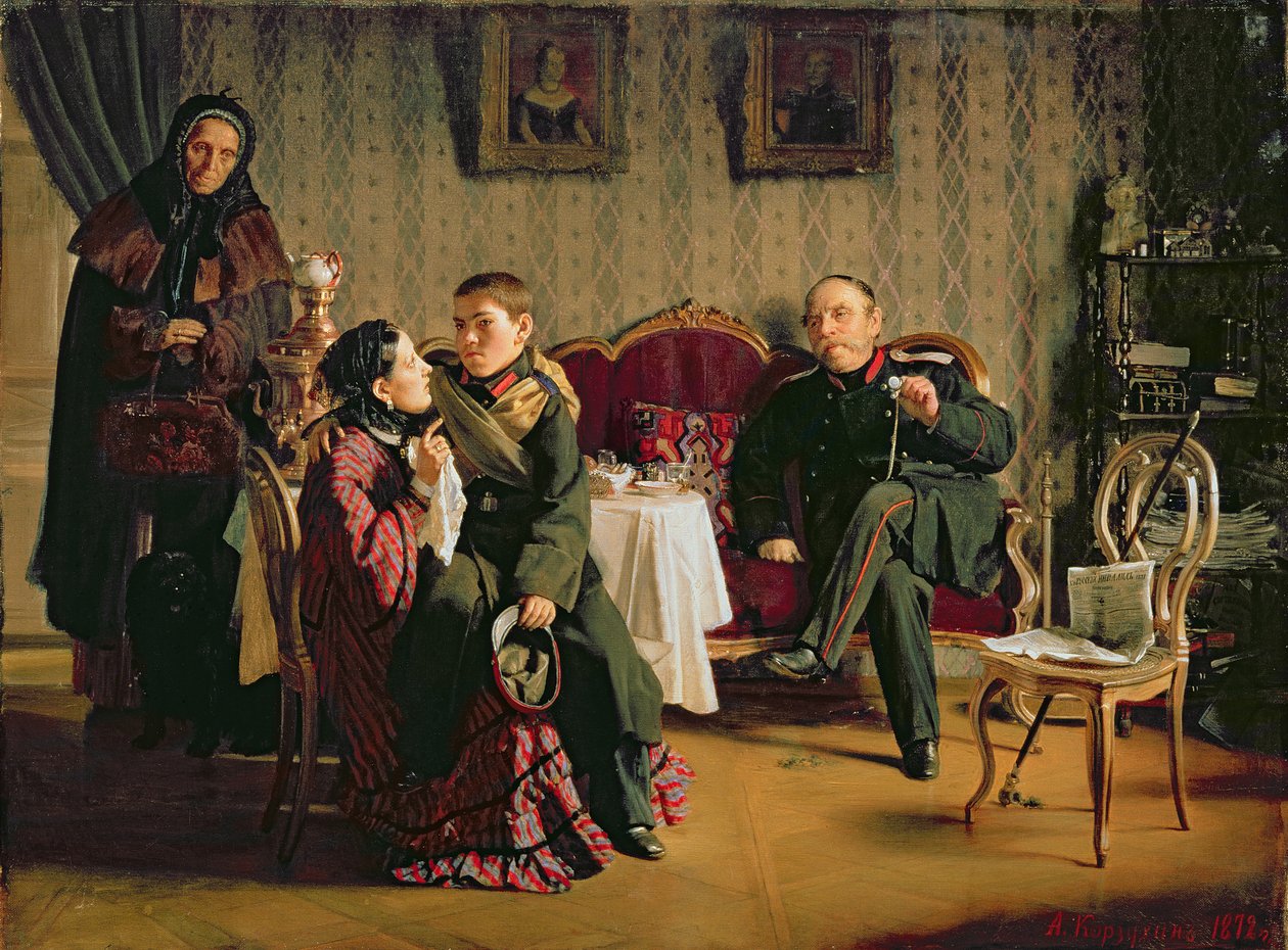 Afskedens dag, 1872 af Aleksei Ivanovich Korzukhin