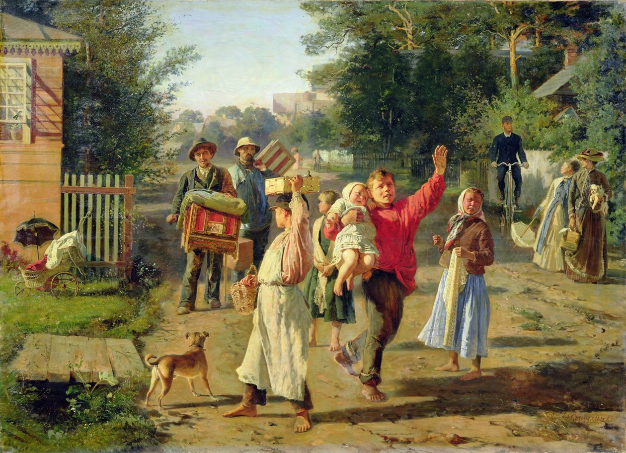 Petrusjka kommer, 1888 af Aleksei Ivanovich Korzukhin