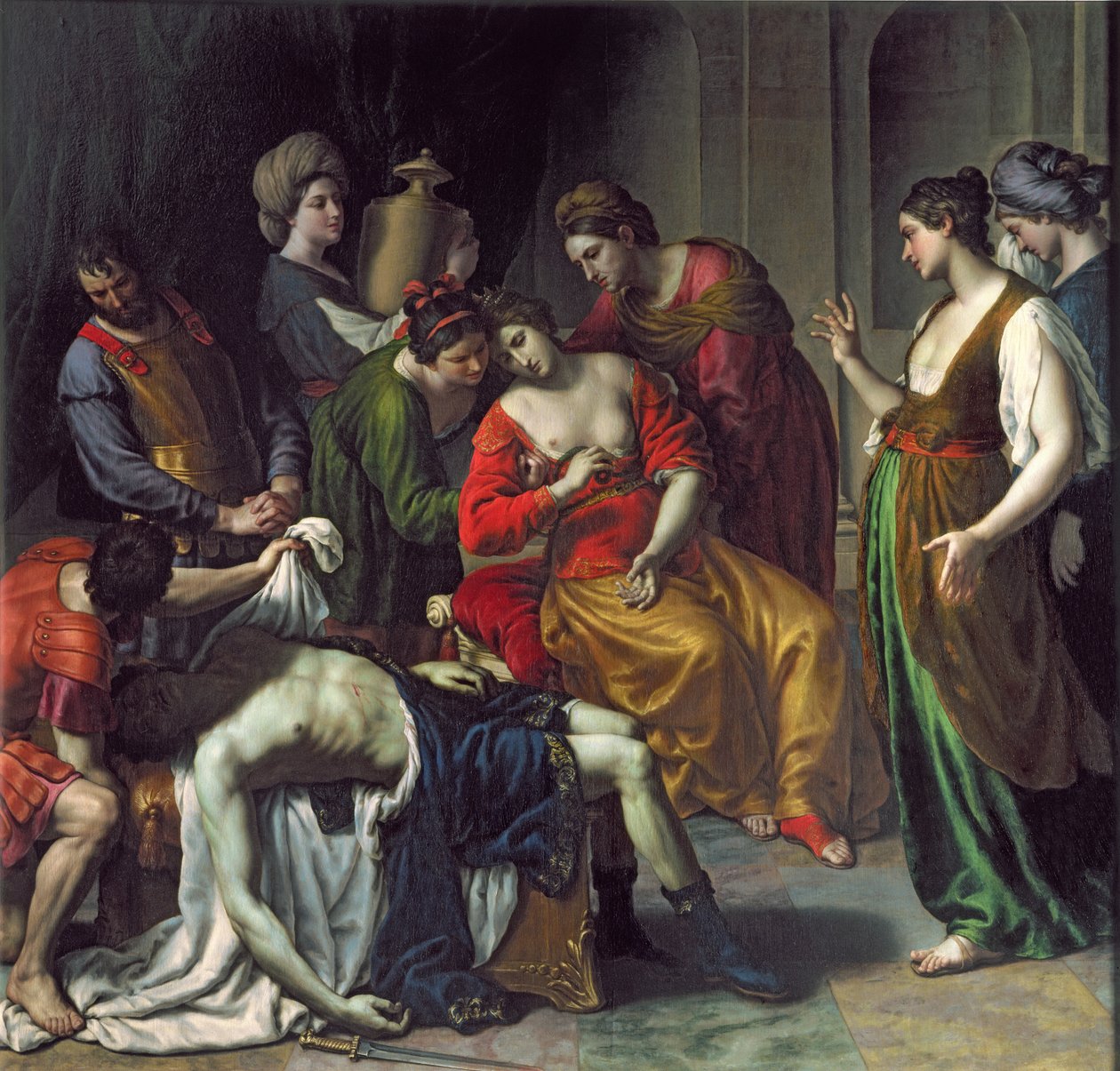 Antonius og Kleopatras død, 1630-35 af Alessandro Turchi