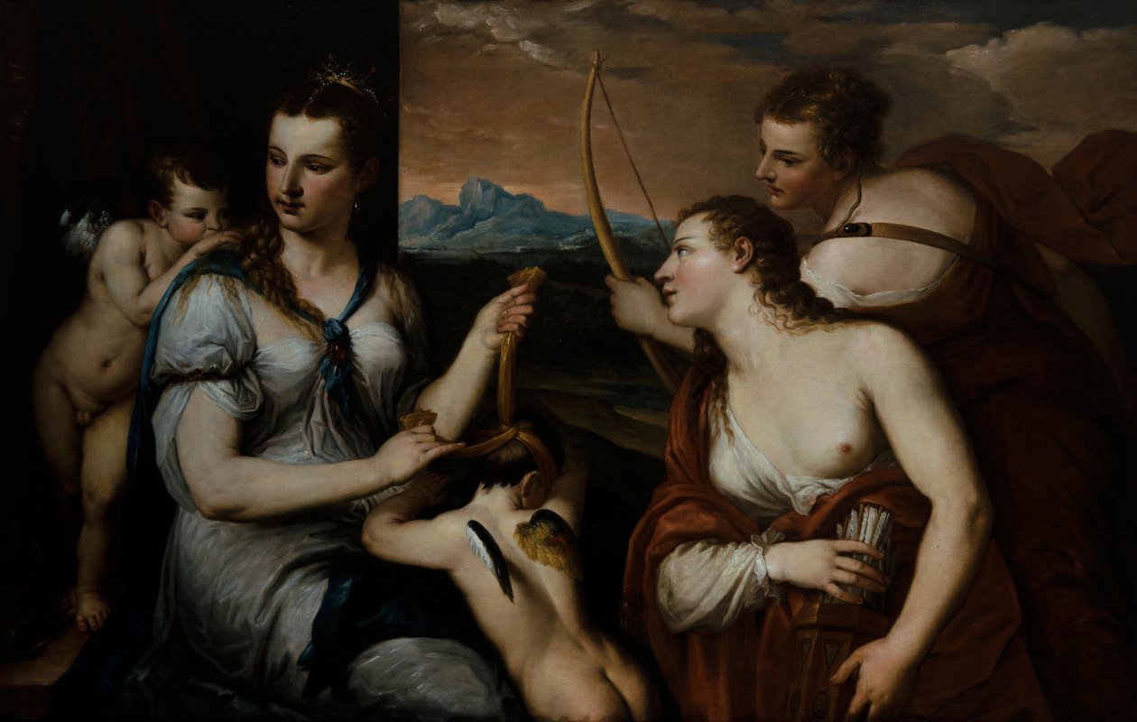 Venus sokeaa Cupidon af Alessandro (1588 1648) Varotari