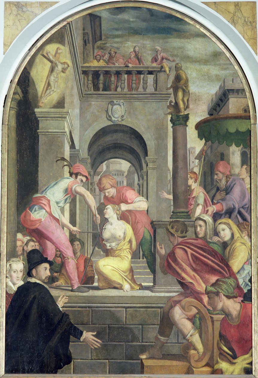 The Martyrium of St. Agatha, 1585 af Alessandro Allori